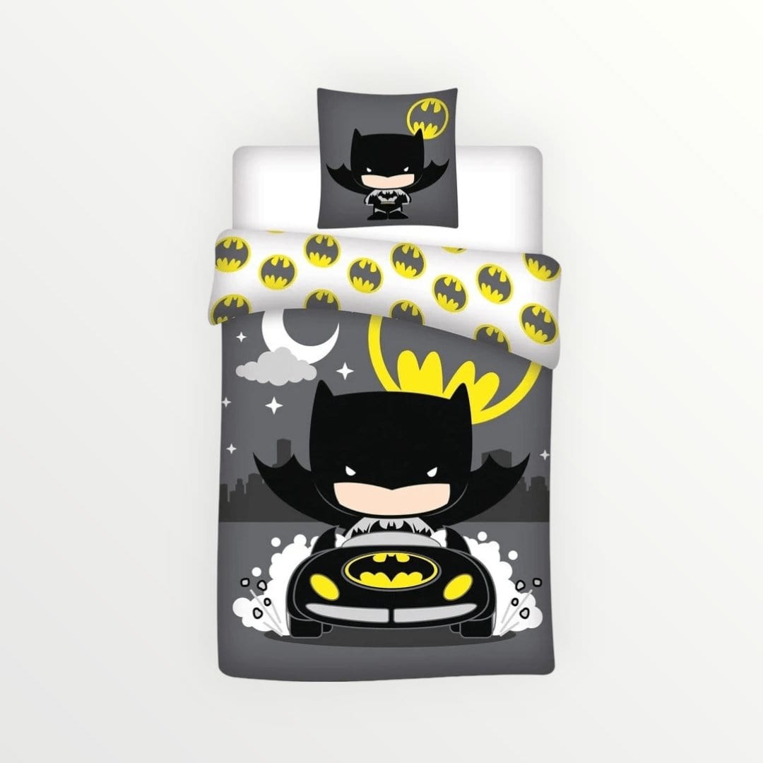 Batman dekbedovertrek Gots! - Eenpersoons - 140 x 200 + 65 x 65 cm - Bio katoen - Beddengoedparadijs