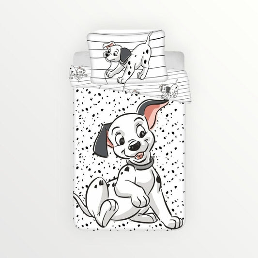 Disney 101 Dalmatiërs dekbedovertrek - Peuter - 100 x 135 + 40 x 60 cm - Katoen - Beddengoedparadijs