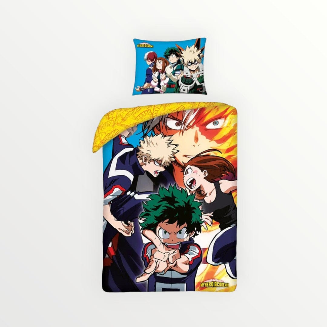 My Hero Academia dekbedovertrek Team - Eenpersoons - 140 x 200 + 70 x 90 cm - Katoen - Beddengoedparadijs