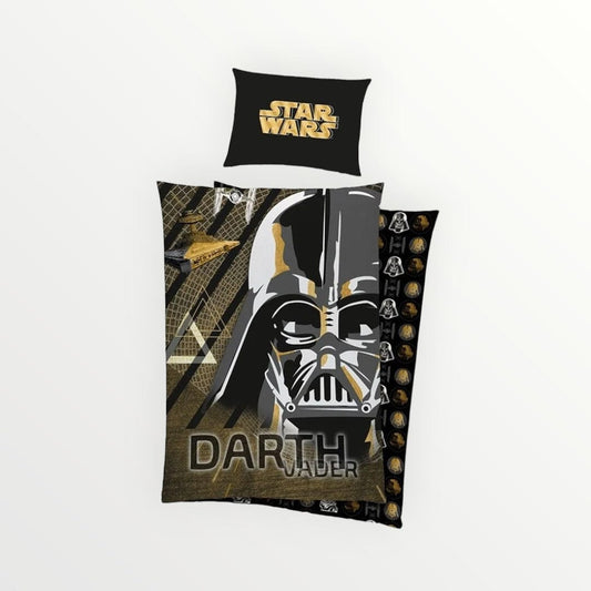 Star Wars dekbedovertrek Darth Vader - Eenpersoons - 140 x 200 + 60 x 70 cm - Katoen - Beddengoedparadijs